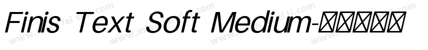 Finis Text Soft Medium字体转换